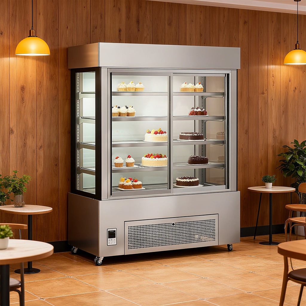 Cake Upright Showcase DG-FZGW Series - Straight (Four Shelves)