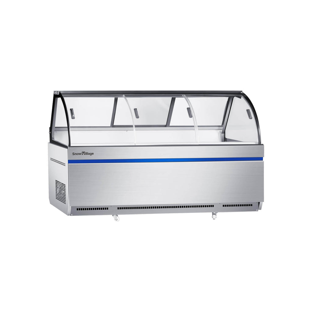 Supermarket Freezer XC-S Deli Showcase Static Cooling Series - Curved Type